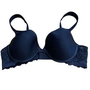 BALI  lace seductive curves BLACK bra, size 40B. Underwire  Style 3256.